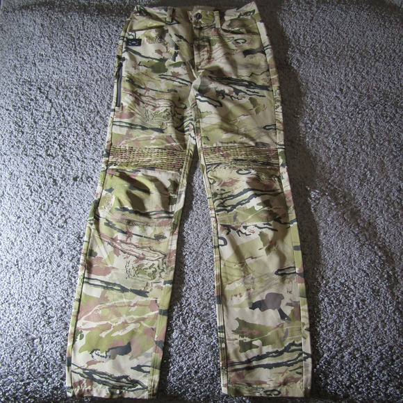 Under Armour Pants Mens 32X36 Camo Performance Fabric Utility Hiking Storm - Picture 1 of 8
